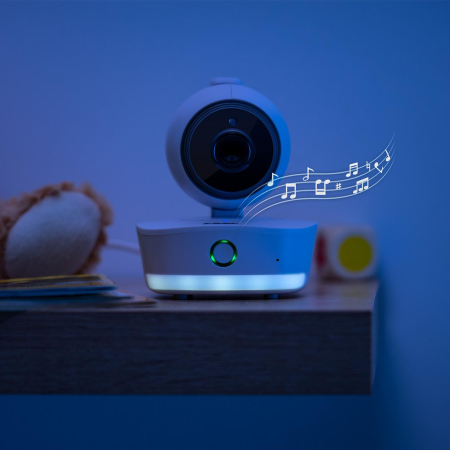 Video monitor digital pentru bebelusi cu camera rotativa si urmarire inteligenta a miscarii, REER BabyCam XL 80440 [7]