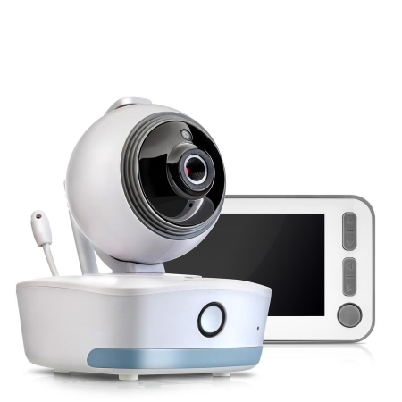 Video monitor digital pentru bebelusi cu camera rotativa si urmarire inteligenta a miscarii, REER BabyCam XL 80440 [17]