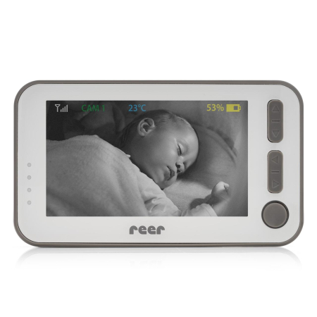 Video monitor digital pentru bebelusi cu camera rotativa si urmarire inteligenta a miscarii, REER BabyCam XL 80440 [9]