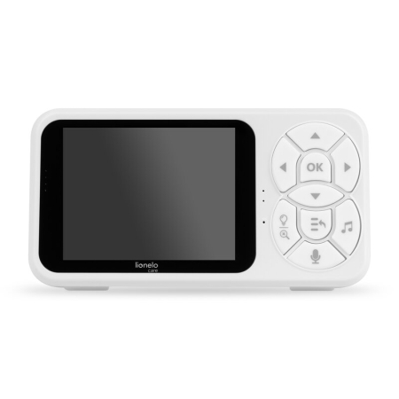 Video monitor, Lionelo, Babyline 3.4, Ecran LCD de 3.5 inch, Raza de actiune pana la 300 m, Conectare 4 camere, Autonomie 8 h, Lampa RGB incorporata, Cantece de leagan, Zoom 4X, Mod nocturn, Alb [15]
