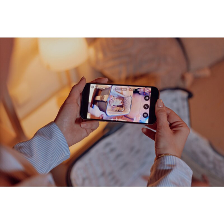 Video monitor, Lionelo, Babyline Go, Cu aplicatia dedicata Lionelo Smart, Mod de noapte 8m, Cu functie de iluminare, Pana la 5h functionare wireless, Comunicare bidirectionala, Rotatie 180 grade, Alb [26]