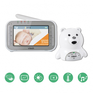 Videointerfon digital bidirectional 4,3 inch BM4200, include melodii si termometru - Vtech [3]