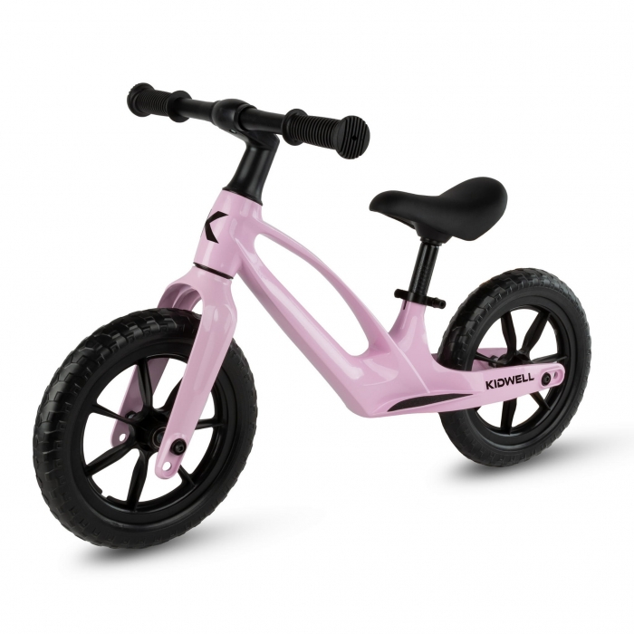 Bicicleta fara pedale, cadru magneziu, roti EVA, Kidwell VITO Roz