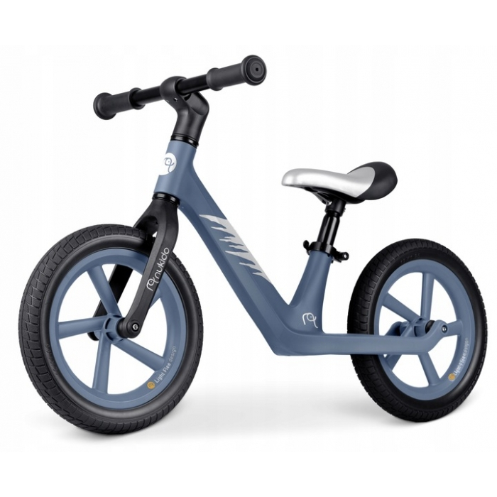 Bicicleta fara pedale pentru copii, 87 x 39 x 54 cm, roti EVA, Light Flee Nukido NK-604 Albastru inchis