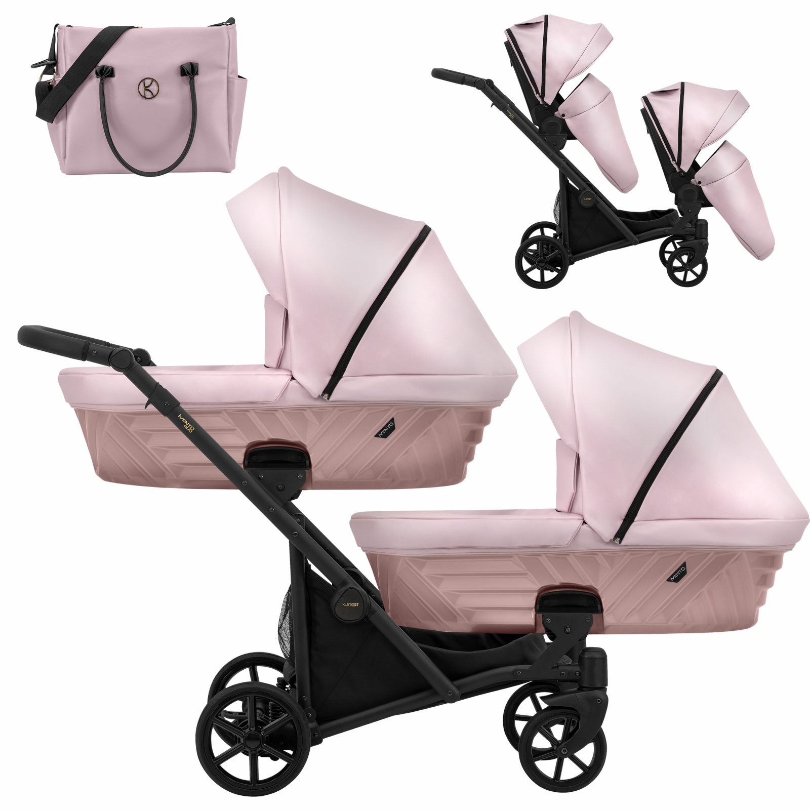 Carucior 2in1 pentru gemeni Ivento Duo Kunert 13
