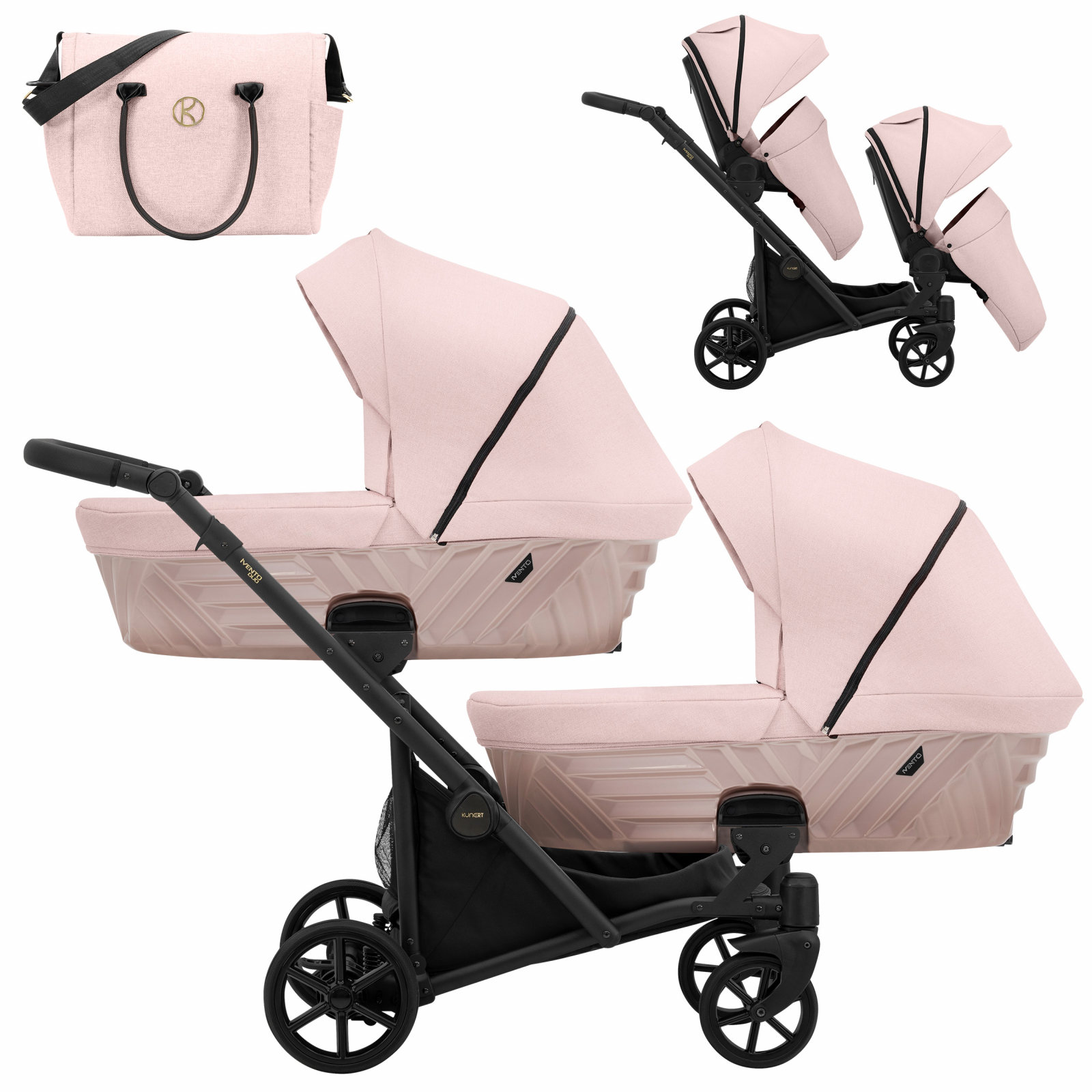Carucior 2in1 pentru gemeni Ivento Duo Kunert 11