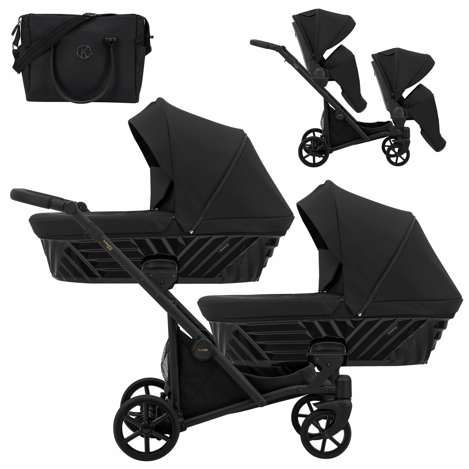 Carucior 2in1 pentru gemeni Ivento Duo Kunert 12