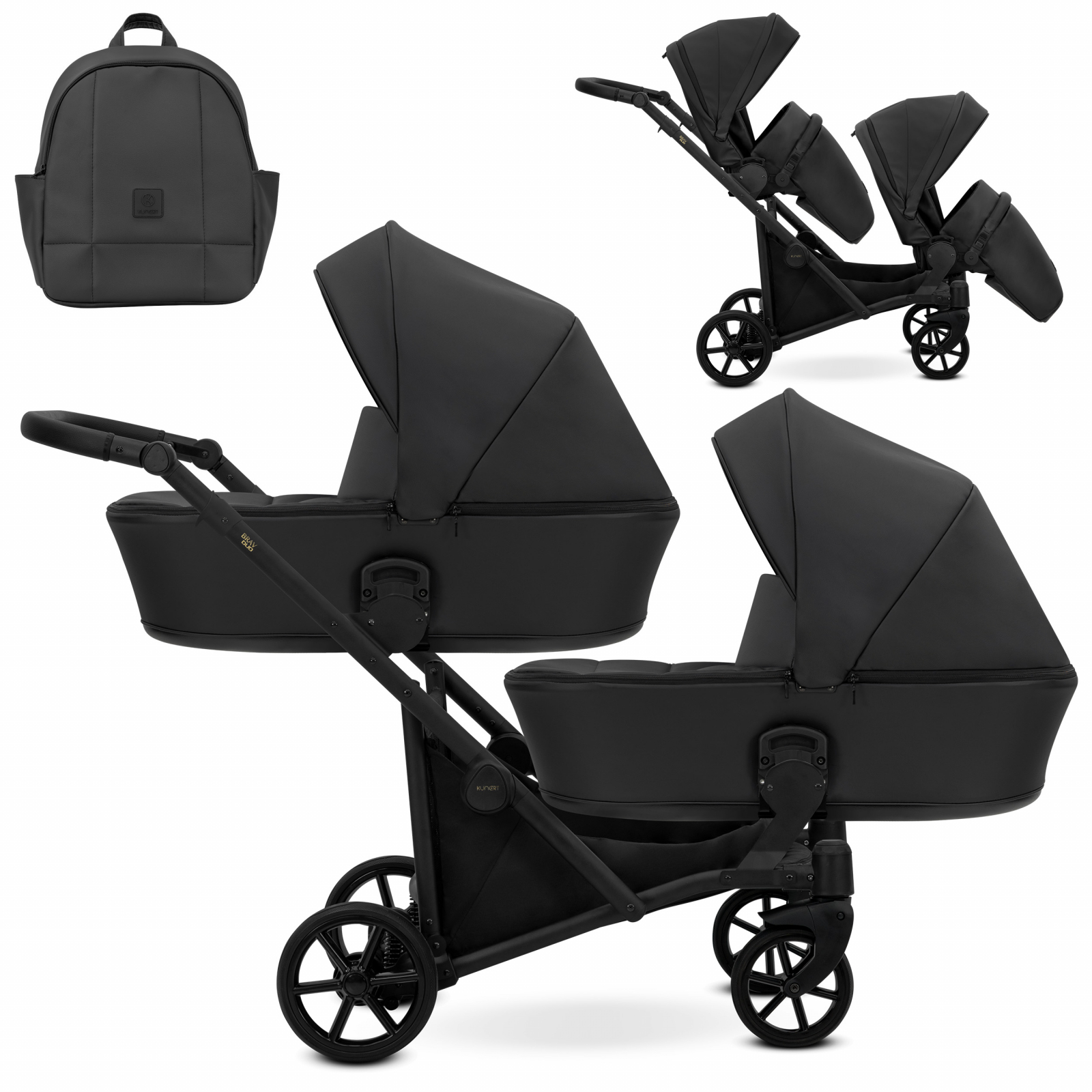 Carucior 2in1 pentru gemeni Kunert Brav Duo 11