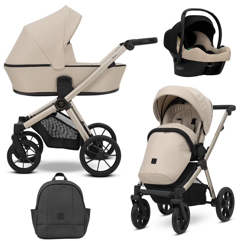 Carucior 3 in 1 Brav Kunert Cadru champagne, 6