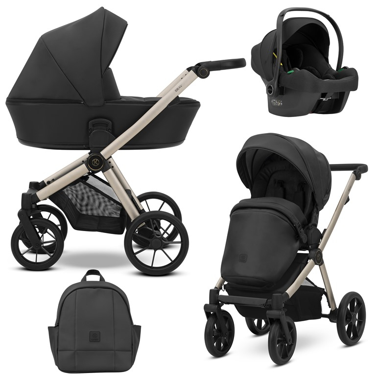 Carucior 3 in 1 Brav Kunert Cadru champagne, 11