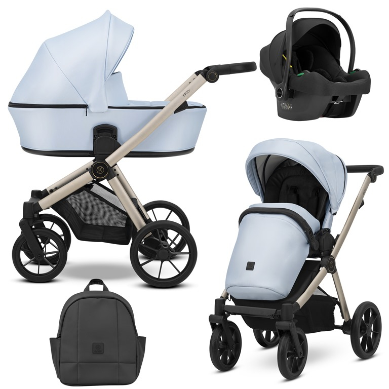 Carucior 3 in 1 Brav Kunert Cadru champagne, 14