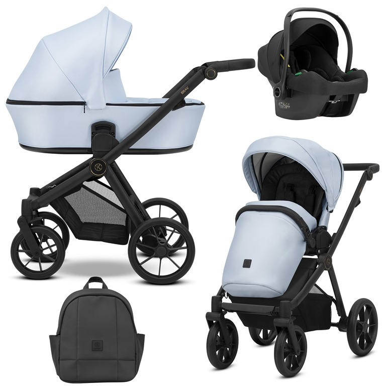 Carucior 3 in 1 Brav Kunert Cadru negru, 14