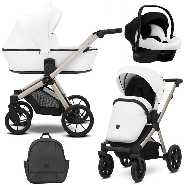 Carucior 3 in 1 Brav Kunert Cadru champagne, 12