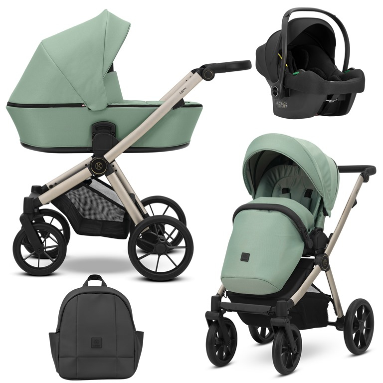Carucior 3 in 1 Brav Kunert Cadru champagne, 5