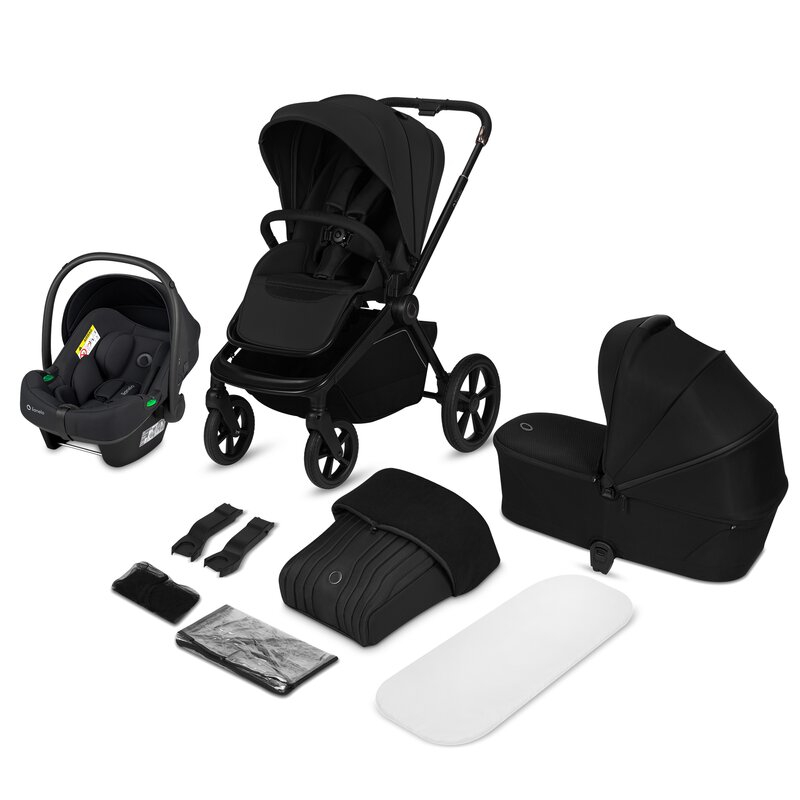 Carucior 3 in 1, Lionelo, Freya, Cu scoica ADAC, Landou si salteluta ventilate, Pliabil, Reglare spatar in 3 pozitii, Suport de picioare in 4 pozitii,