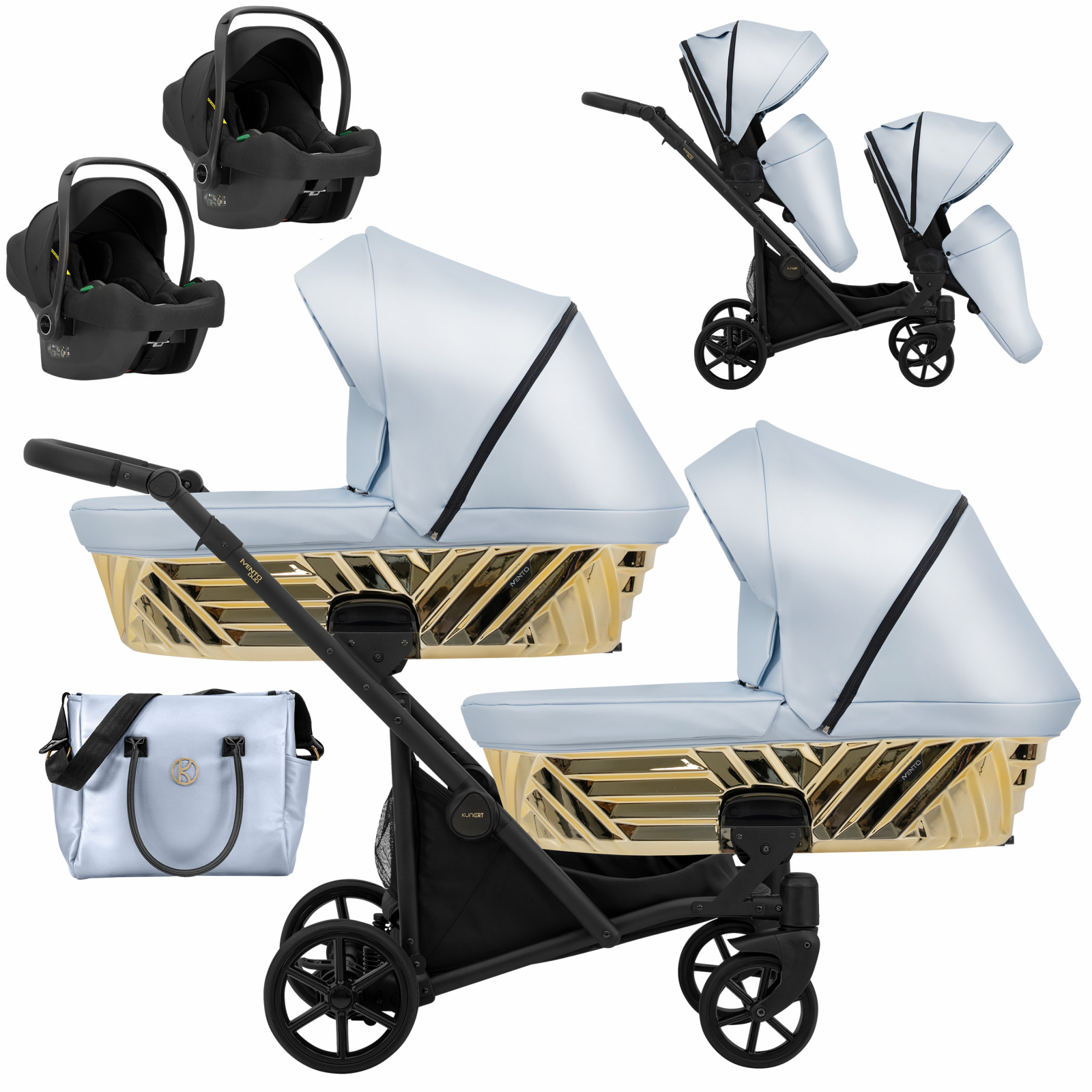 Carucior 3in1 gemeni Ivento Duo Glam - Kunert 21