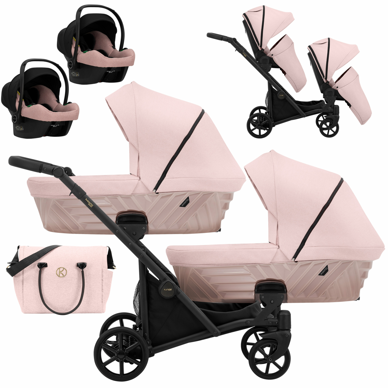 Carucior 3in1 pentru gemeni Ivento Duo Kunert 11