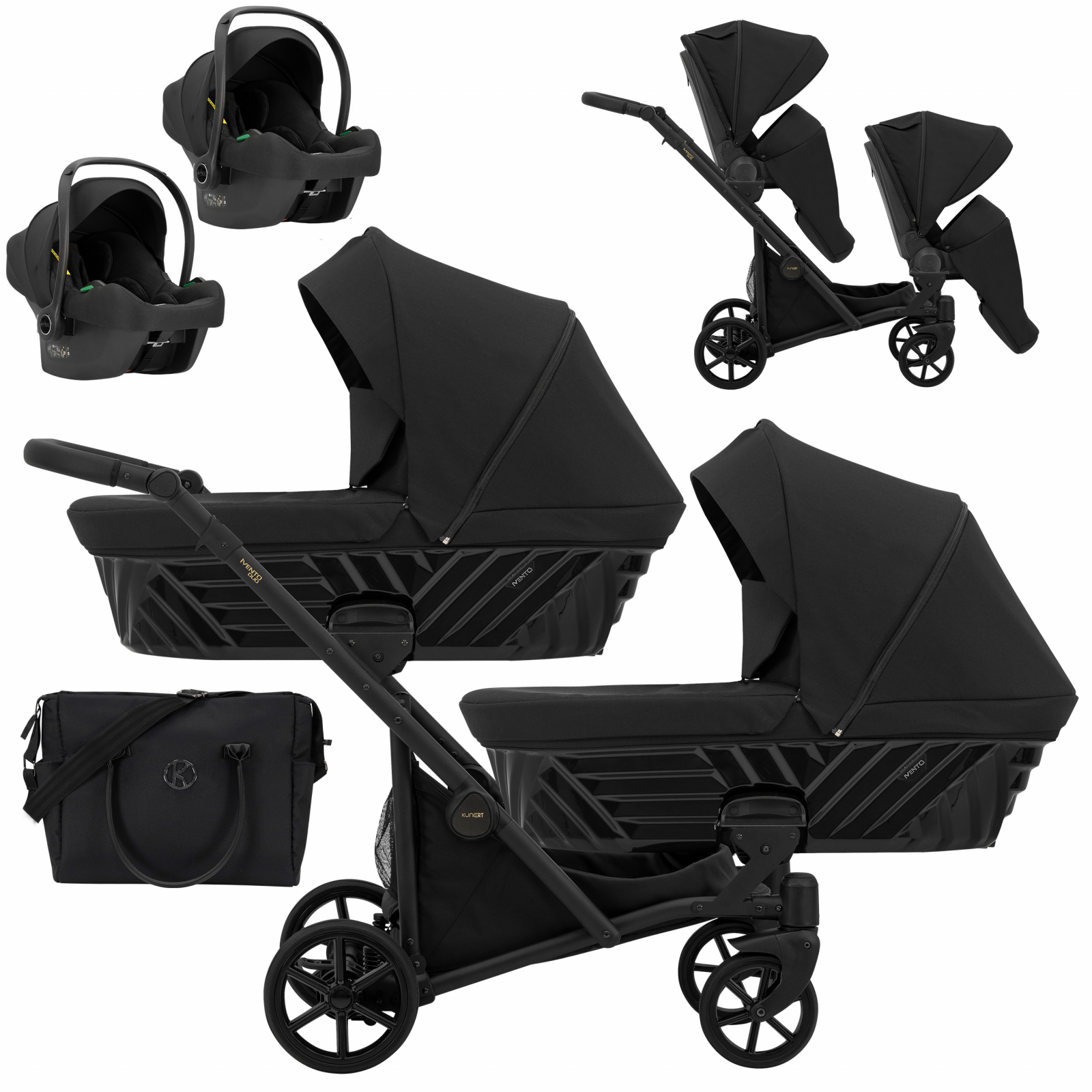 Carucior 3in1 pentru gemeni Ivento Duo Kunert 12