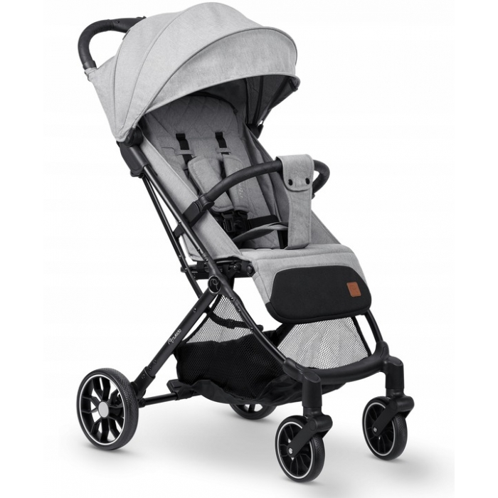 Carucior sport pentru copii, 78 x 33 x 104 cm, Nukido Paseo Gri deschis