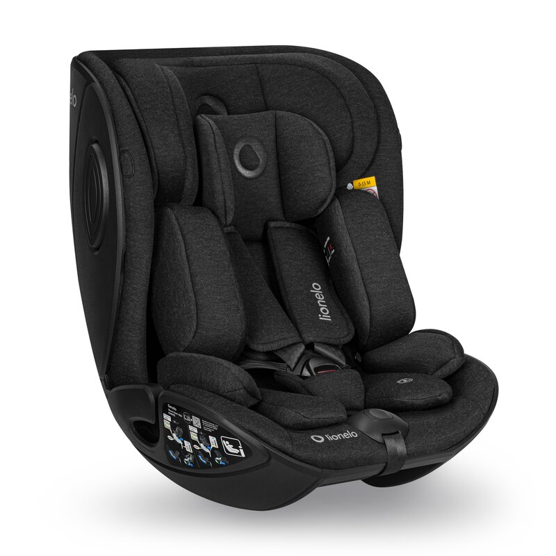 Scaun auto, Lionelo, Moxie Next, i-Size, 40-105 cm, Tetiera reglabila pe 8 trepte, Inclinare spatar in 5 pozitii, Carcasa ventilata, Din bambus,