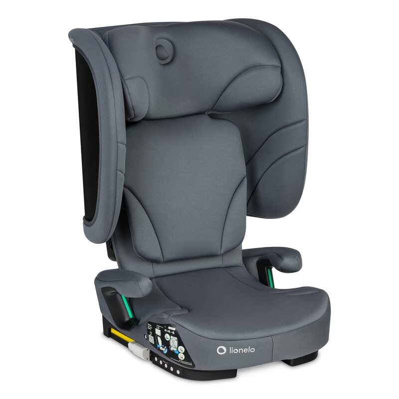Scaun auto pliabil, Lionelo, Orin, i-Size, 100-150 cm, Tetiera reglabila in 14 pozitii, Spatar in 4 pozitii, Isofix+Top Tether, Sezut ergonomic, Husa