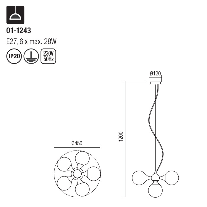 Lustra Redo Cellar inaltime reglabila 01-1243 [2]