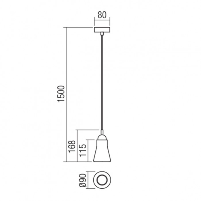Pendul Redo Upper, alama antica, 1XGU10 [2]