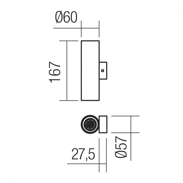 Aplica Redo Axis alb mat 01-2159 [2]