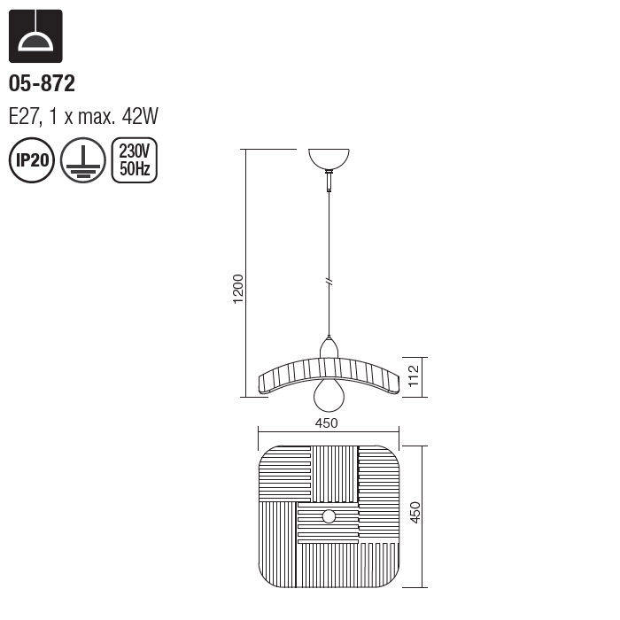 Pendul Redo Sektor alb cu structură din metal cromat [2]