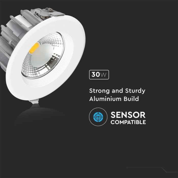 Spot LED 30W COB Rotund 120lm/W IP20 Alb Cald/Alb Natural/Alb Rece [2]