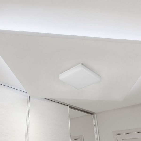 Plafoniera LED Alba 25W Corp Patrat Alb Cald [6]