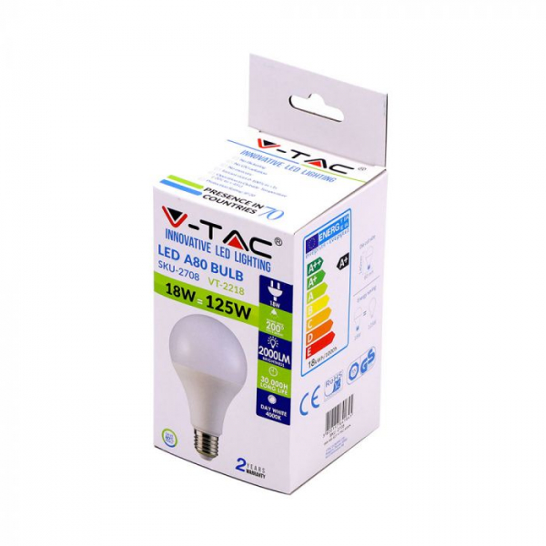 Bec LED 18W  E27 Alb Cald/Alb Natural/Alb Rece [7]