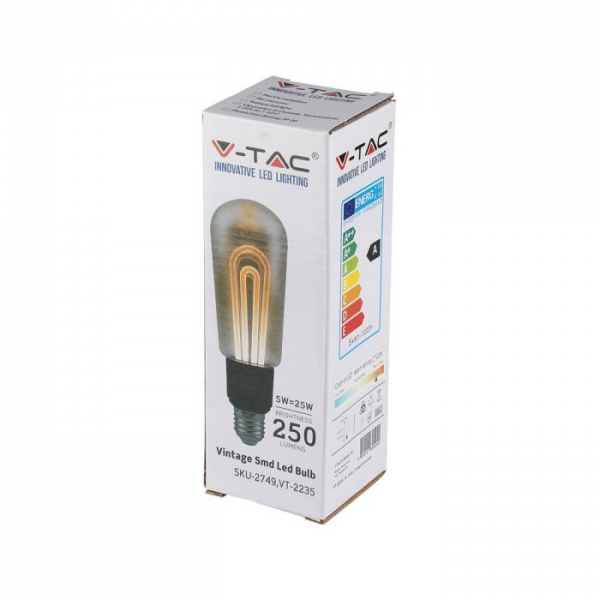 Bec LED Filament 5W E27 T60 Aspect Vintage SMD 2200K [3]