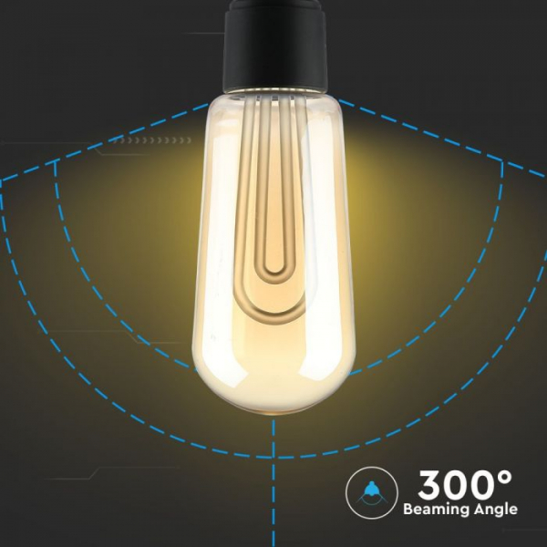 Bec LED Filament 5W E27 T60 Aspect Vintage SMD 2200K [5]