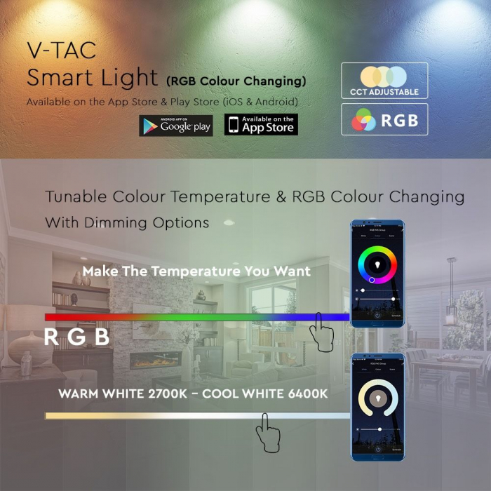 Bec LED Wi-Fi Smart 5W E27 G45 Compatibil Cu Google Home Si Amazon Alexa RGB+WW-CW [5]