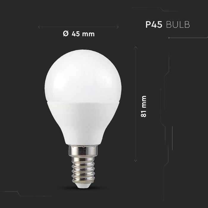 Bec LED Wi-Fi Smart 4.5W E14 P45 Compatibil Cu Google Home Si Amazon Alexa RGB-WW-CW [4]