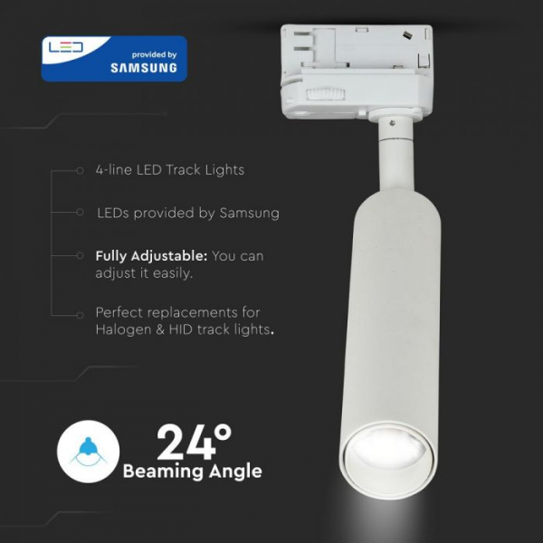 Proiector LED 7W Pe Sina Corp Alb IP20 Chip Samsung Alb Cald- 5 ani Garantie [2]