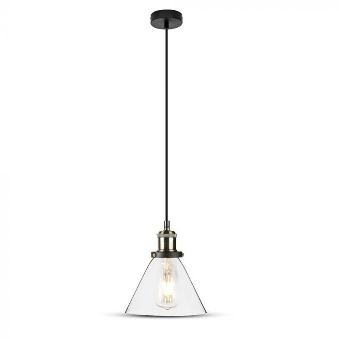 Pendul Design Modern Metal+Sticla Transparenta Ø180mm 5 Ani Garantie [6]