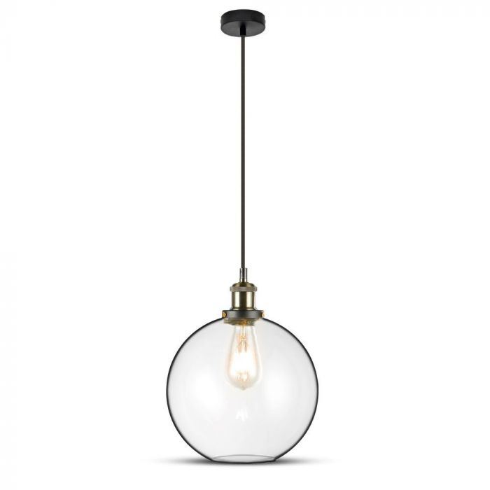 Pendul Design Modern Metal + Sticla Transparenta Ø250mm 5 Ani Garantie [6]