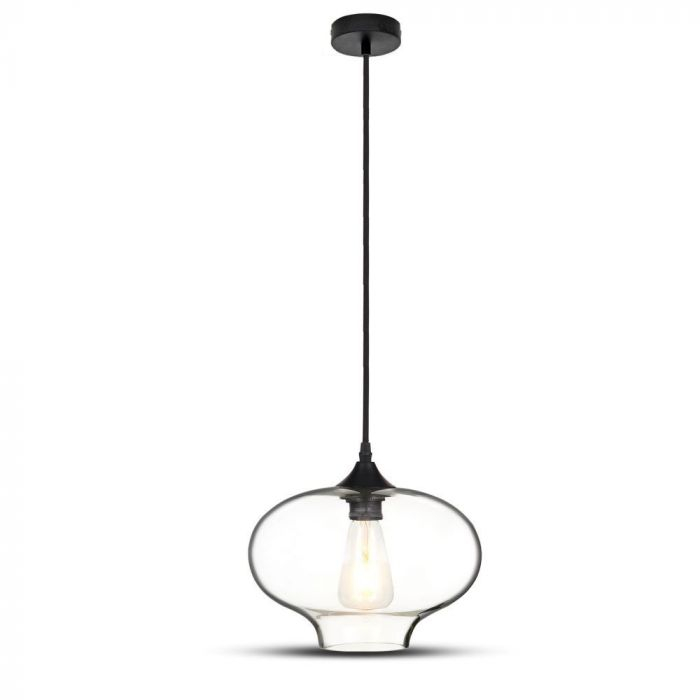 Pendul suspendat E27 Glob Sticla Transparent 5 Ani Garantie [7]