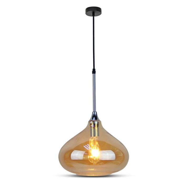 Pendul Design Modern Sticla Amber Ø285mm 5 Ani Garantie [6]