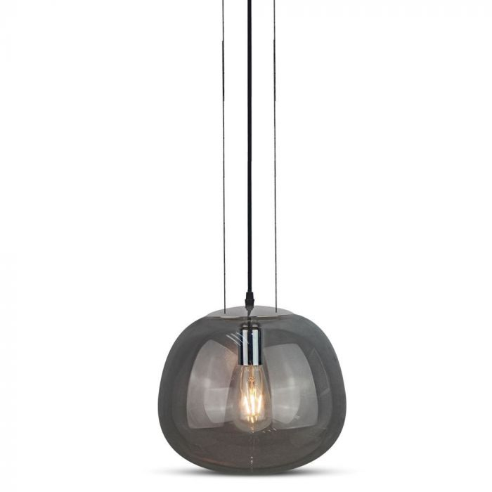 Pendul Design Modern Sticla Gri Ø300mm 5 Ani Garantie [6]