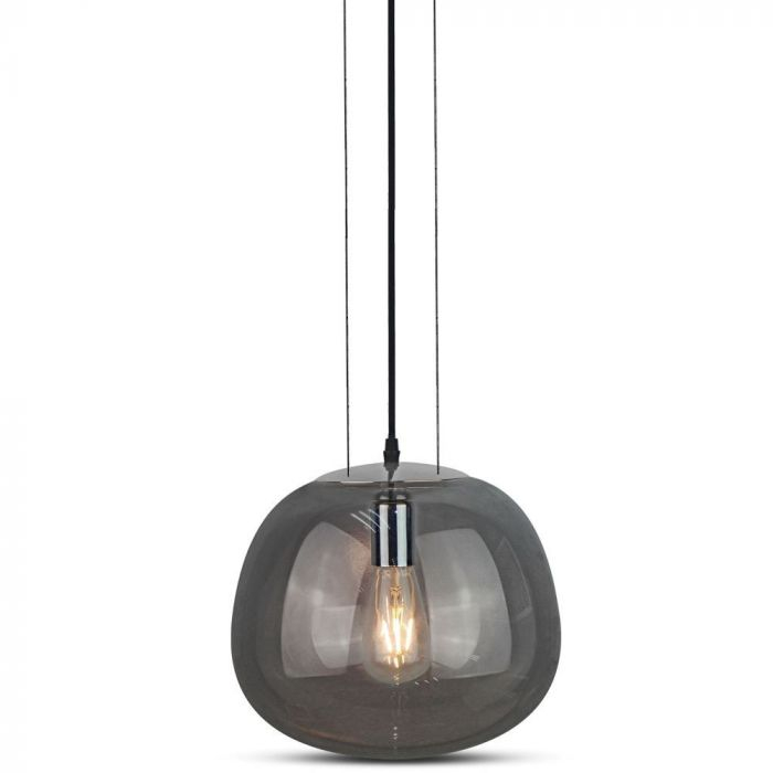 Pendul Design Modern Sticla Gri Ø380mm 5 Ani Garantie [6]