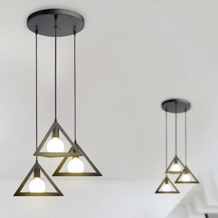 Pendul Suspendat E27 Metal Trio Geometric 5 Ani Garantie [4]