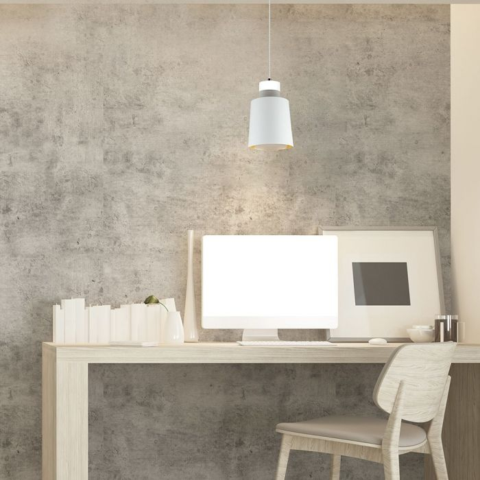 Pendul LED Suspendat 120mm x190mm 7W Corp Alb - Lumina Calda/Neutra LED incorporat [6]