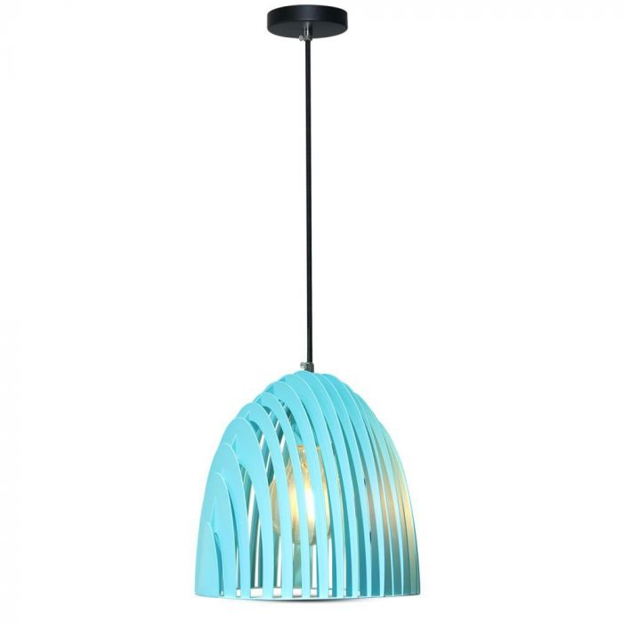 Pendul Design Suspendat Conic Prisma Albastru- E27 5 Ani Garantie [6]