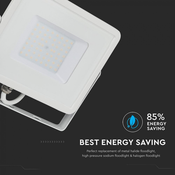 Proiector LED Alb 50W Chip Samsung Alb Rece 411 [7]