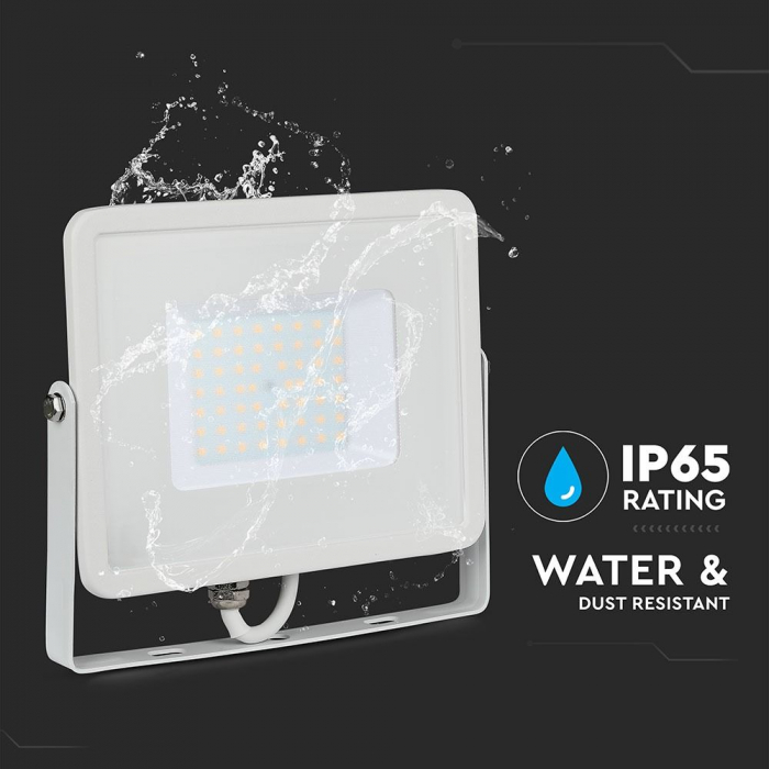 Proiector LED Alb 50W Chip Samsung Alb Rece 411 [8]