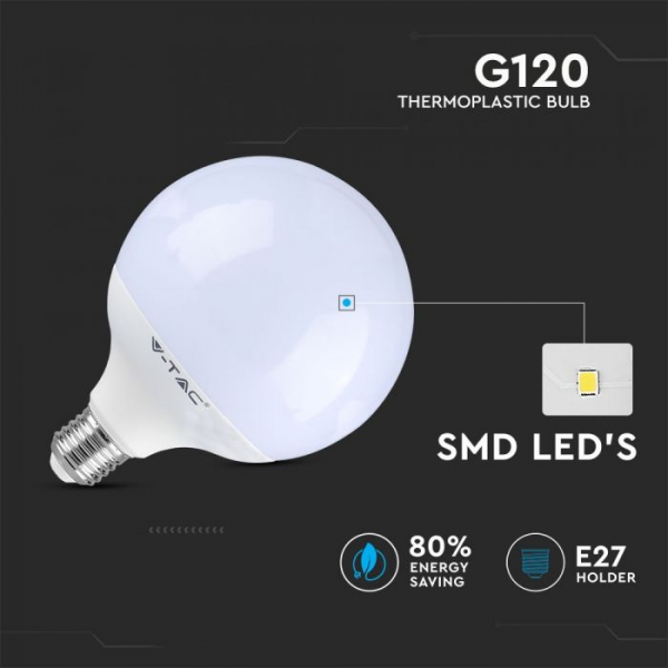 Bec LED E27 13W G120 Dimabil Alb Cald/Alb Natural/Alb Rece [3]