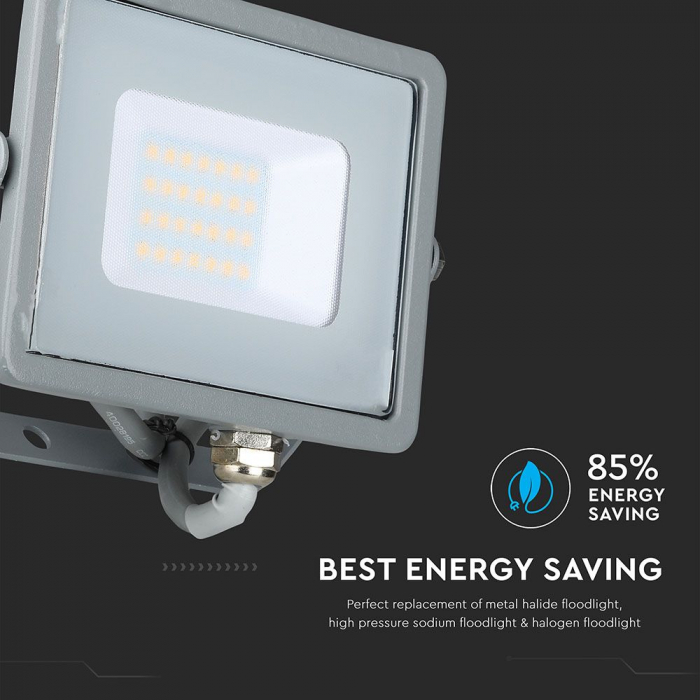 Proiector LED Gri 20W Chip Samsung Alb Neutru 446 [5]